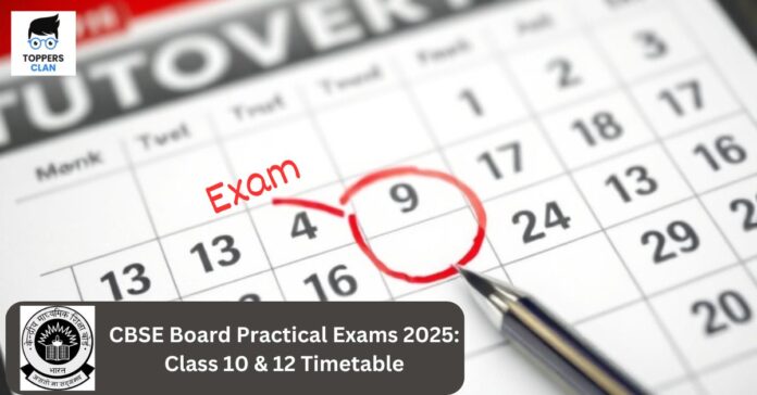 CBSE Board Practical Exams 2025
