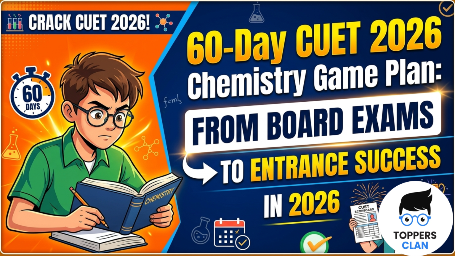 60-Day CUET 2026 Chemistry Game Plan: From Board Exams to Entrance ...